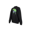 Hanorac din bumbac cu guler rotund și imprimeu Hulk Balenciaga x Marvel „Negru” 671125TLV581000