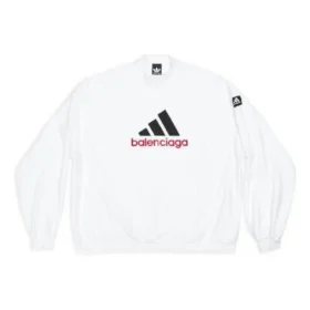 Hanorac oversized Balenciaga x adidas „White” 731777TNVP69065 Hanorac oversized Balenciaga x adidas „White” 731777TNVP69065