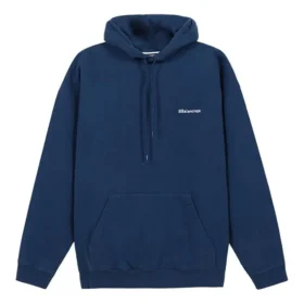 Hanorac pentru bărbați Balenciaga, cu căptușeală din fleece, croi larg, cu glugă și mâneci lungi, albastru 570811TJV854866