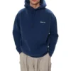 Hanorac pentru bărbați Balenciaga, cu căptușeală din fleece, croi larg, cu glugă și mâneci lungi, albastru 570811TJV854866