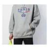 Hanorac pentru bărbați Balenciaga cu logo pe piept, gri, 570811TGV681300