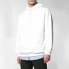 Hanorac pentru bărbați Balenciaga cu logo pe spate, alb, 556143TAV379000