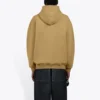 Hanorac pentru bărbați Balenciaga Paris cu imprimeu de lauri, din fleece, kaki 570811TIV259605
