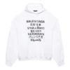 Hanorac sport cu glugă, imprimat, unisex, alb 641679TJVI69040