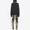 Hanorac unisex FW21 cu guler rotund și imprimeu gratuit, negru 652981TKVD41070