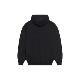 Hanorac unisex FW21 din fleece cu imprimeu logo, mâneci lungi și glugă, negru 600583TKVI81070