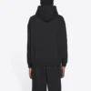 Hanorac unisex FW21 din fleece cu imprimeu logo, mâneci lungi și glugă, negru 600583TKVI81070