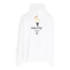 Hanorac unisex oversize cu logo, alb 620973TIV459040