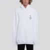 Hanorac unisex oversize cu logo, alb 620973TIV459040