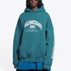 Hanorace Balenciaga cu croială largă „Indigo” 674986TLVJ24480