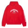 Hanorace Balenciaga cu croială largă „Roșu” 674986TLVJ26441
