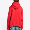 Hanorace Balenciaga cu croială largă „Roșu” 674986TLVJ26441