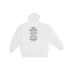 Hanorace Balenciaga x FORTNITE, croială medie, „Alb” 600583TLVO49040