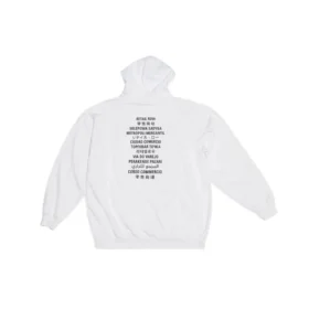 Hanorace Balenciaga x FORTNITE, croială medie, „Alb” 600583TLVO49040