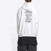Hanorace Balenciaga x FORTNITE, croială medie, „Alb” 600583TLVO49040