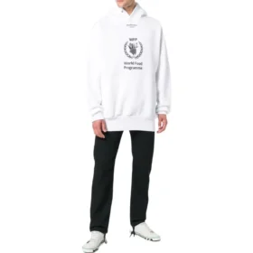 Hanorace Balenciaga x World Food Programme „Alb Negru” 541870TCV343307