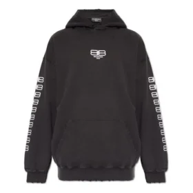 Hanorace BB Paris Icon cu croială medie „Black White” 570811TMVG69034