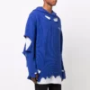 Hanorace „Blue” cu imprimeu de Political Campaign distrus 662718T32124691