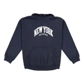Hanorace City New York cu croială largă „Navy White” 675003TLVM33967