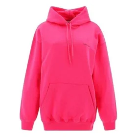 Hanorace clasic cu logo, minimalist, în culori uni, roz 570798THV775630