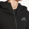 Hanorace cocoon pentru femei, negru