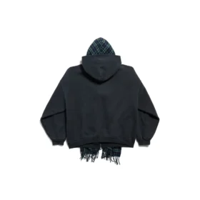 Hanorace cu eșarfe și fermoar integral Unity Sports Icon Oversized „Dark Blue” 794747TQVM24021