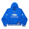 Hanorace cu glugă 3B Football Tricouri Polo „Albastru regal Alb” 827939TTVQ84701