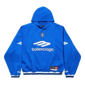 Hanorace cu glugă 3B Football Tricouri Polo „Albastru regal Alb” 827939TTVQ84701
