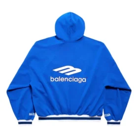 Hanorace cu glugă 3B Football Tricouri Polo „Albastru regal Alb” 827939TTVQ84701