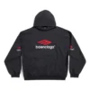 Hanorace cu glugă 3B Sports Icon Oversized „Negru Roșu Alb” 739024TPVD81470
