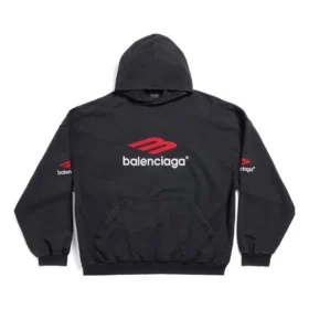 Hanorace cu glugă 3B Sports Icon Oversized „Negru Roșu Alb” 739024TPVD81470