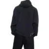 Hanorace cu glugă 90/10, croială largă „Washed Black” 674986TMVH41055