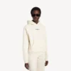 Hanorace cu glugă Balenciaga pentru femei, croială medie, de culoare crem