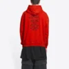 Hanorace cu glugă Balenciaga x FORTNITE, croială medie „Red” 600583TLVO46506