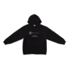 Hanorace cu glugă Balenciaga x WFP, croială medie, „Black” 600583TMVL11070