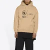 Hanorace cu glugă Balenciaga x World Food Programme, croială medie, „Beige” 600583TJVK49605
