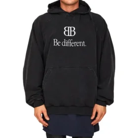 Hanorace cu glugă BB Be Different „Negru Alb” 720406TNVB41070 Hanorace cu glugă BB Be Different „Negru Alb” 720406TNVB41070