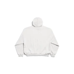 Hanorace cu glugă Beverly Hills Oversized „Off White Black” 739024TQVS73307