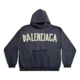 Hanorace cu glugă, buzunar rupt, Tape Type, oversized „Albastru marin” 744441TOVB14140 Hanorace cu glugă, buzunar rupt, Tape Type, oversized „Albastru marin” 744441TOVB14140