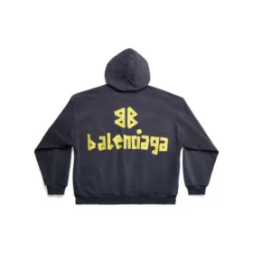 Hanorace cu glugă, buzunar rupt, Tape Type, oversized „Albastru marin” 744441TOVB14140 Hanorace cu glugă, buzunar rupt, Tape Type, oversized „Albastru marin” 744441TOVB14140