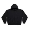 Hanorace cu glugă, croială medie „Black Faded” 742603TOVF39034