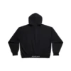 Hanorace cu glugă, croială medie „Black Faded” 742603TOVF39034