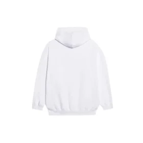 Hanorace cu glugă, croială medie, cu imprimeu logo de copyright „White” 578135TIV559152
