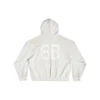 Hanorace cu glugă Crypto, croială medie „Off White” 742603TOVU7