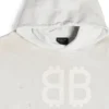 Hanorace cu glugă Crypto, croială medie „Off White” 742603TOVU7
