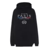 Hanorace cu glugă din bumbac BB Paris Flag „Negru” 570811TGV681000