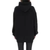 Hanorace cu glugă din bumbac cu logo SS21, negru 578135TJV851070