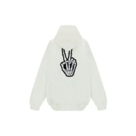Hanorace cu glugă Drip Peace, croială largă „White” 651799TKVA2863932 Hanorace cu glugă Drip Peace, croială largă „White” 651799TKVA2863932