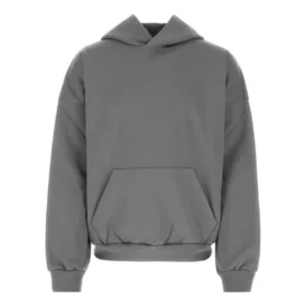 Hanorace cu glugă și etichetă de întreținere, croială medie „Grey Black” 725565TNVL61219 Hanorace cu glugă și etichetă de întreținere, croială medie „Grey Black” 725565TNVL61219