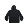 Hanorace cu glugă și fermoar exterior, croială strâmtă „Black Faded” 744454TOVF51055